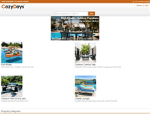 Tablet Screenshot of cozydays.com